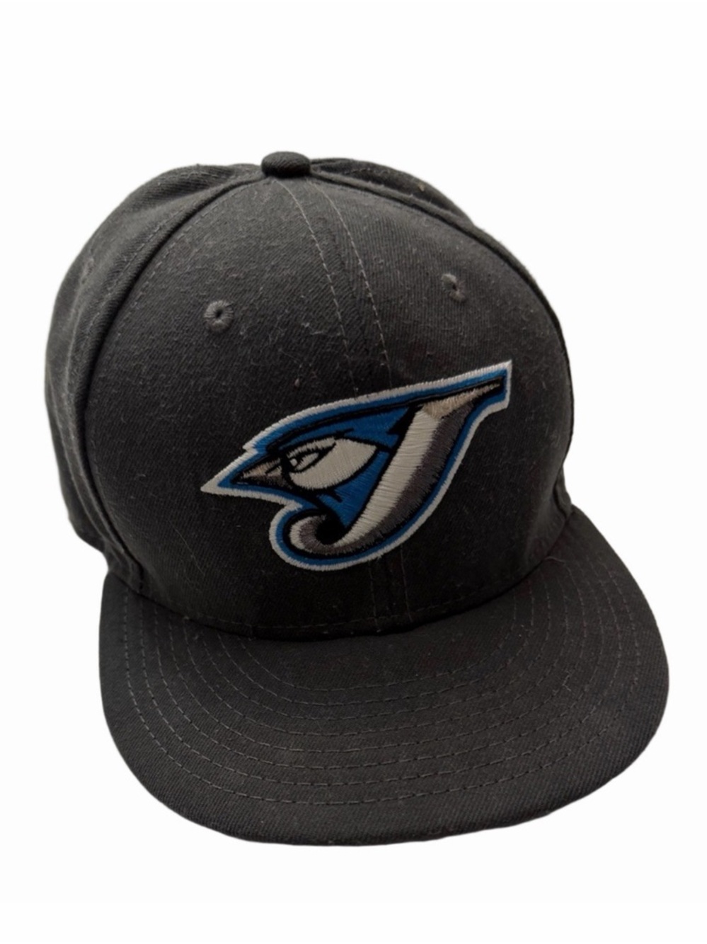 Toronto Blue Jays New Era 7 1/8 Baseball Dark Grey Cap Blue White Team Logo